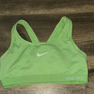 Nike Pro Lime Green Sports Bra